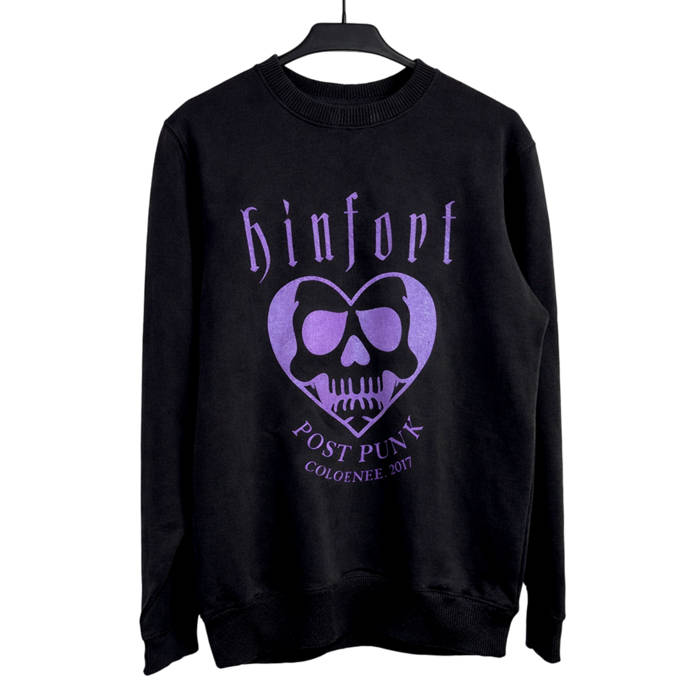 lila skull sweater (handprinted by myself)