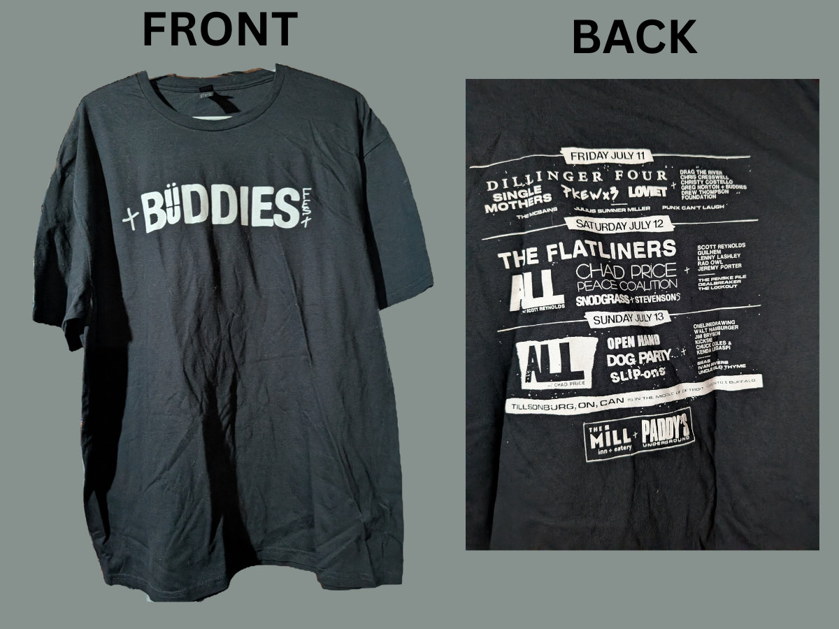 Buddies Fest 2025 T-Shirt | Blacktop Records