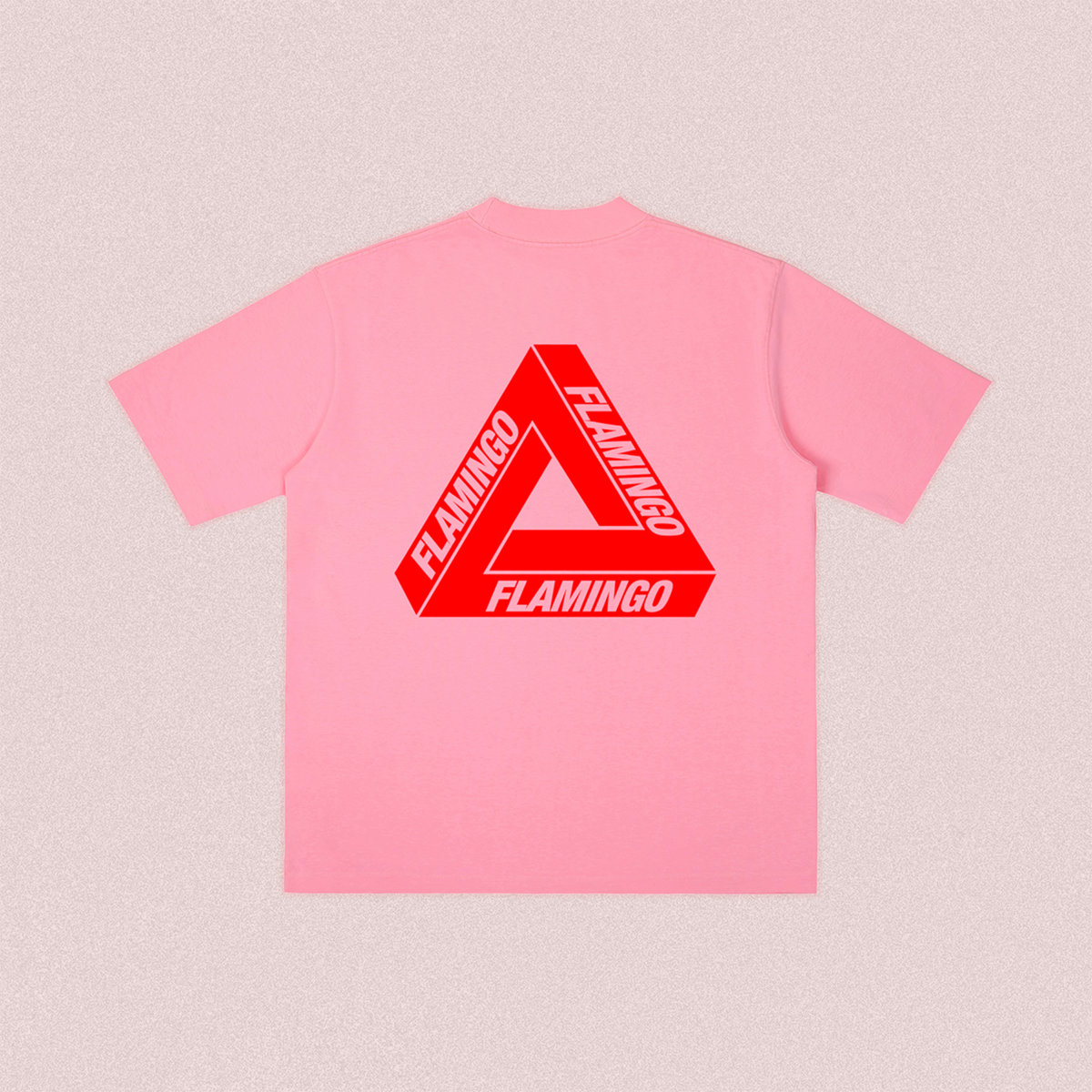 MY PET FLAMINGO | IMPOSSIBLE TRIANGLE 'LOGO TEE' [PINK] | My Pet Flamingo