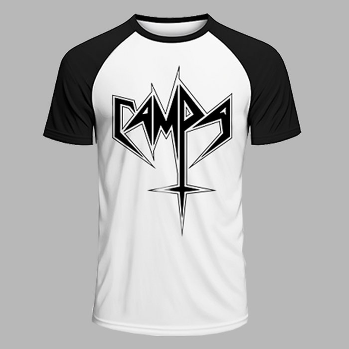 Baseball Shirt White/Black CAMPA Logo