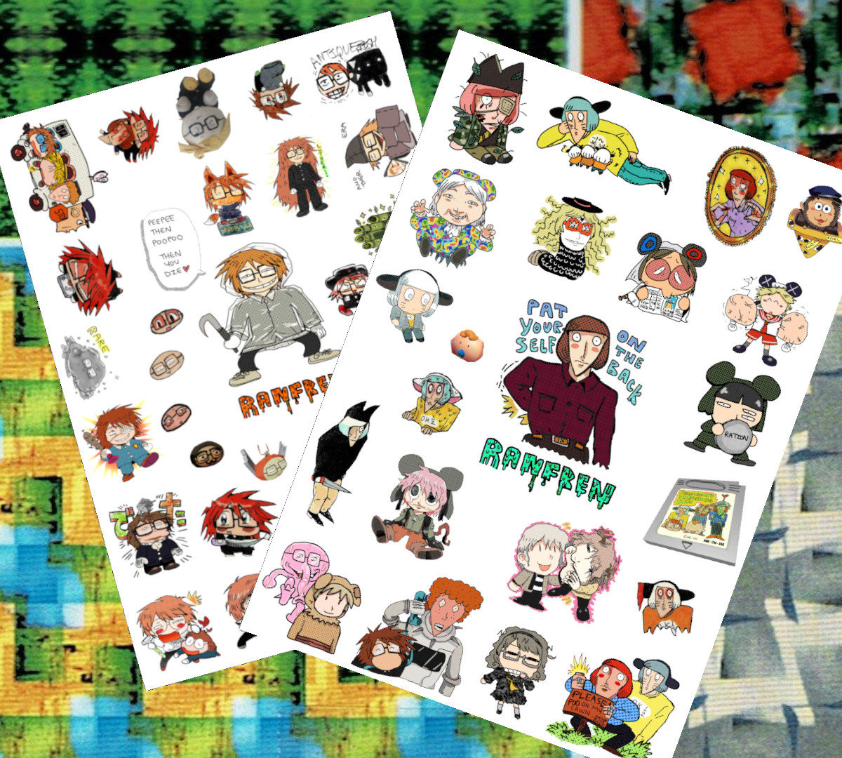 RANFREN】Randal's Friends clear and self-cut sticker sheet | Suikazura