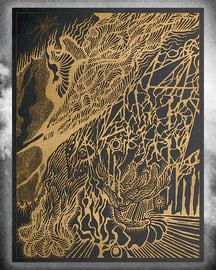 The Golden Citadel of the Astral Sphere — A3 Art Print, image 1