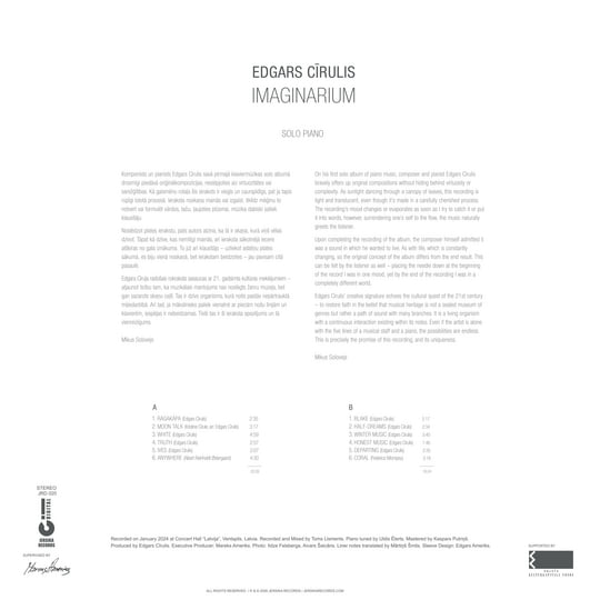 IMAGINARIUM | Edgars Cīrulis | Jersika Records
