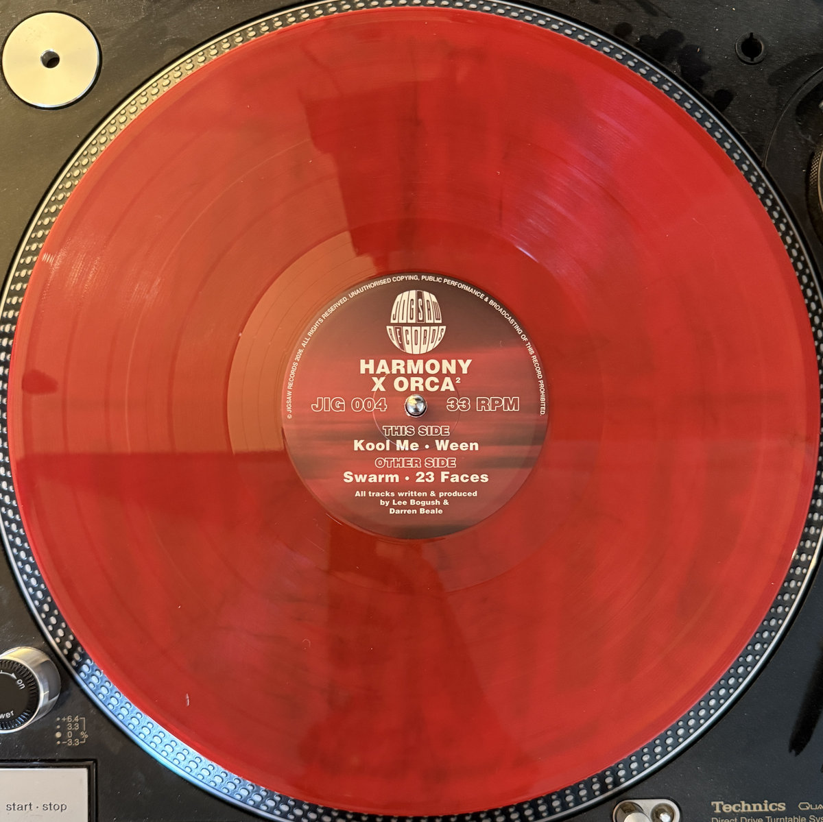 JIG004 Harmony X Orca - Swarm / 23 Faces / Kool Me / Ween, Vol2