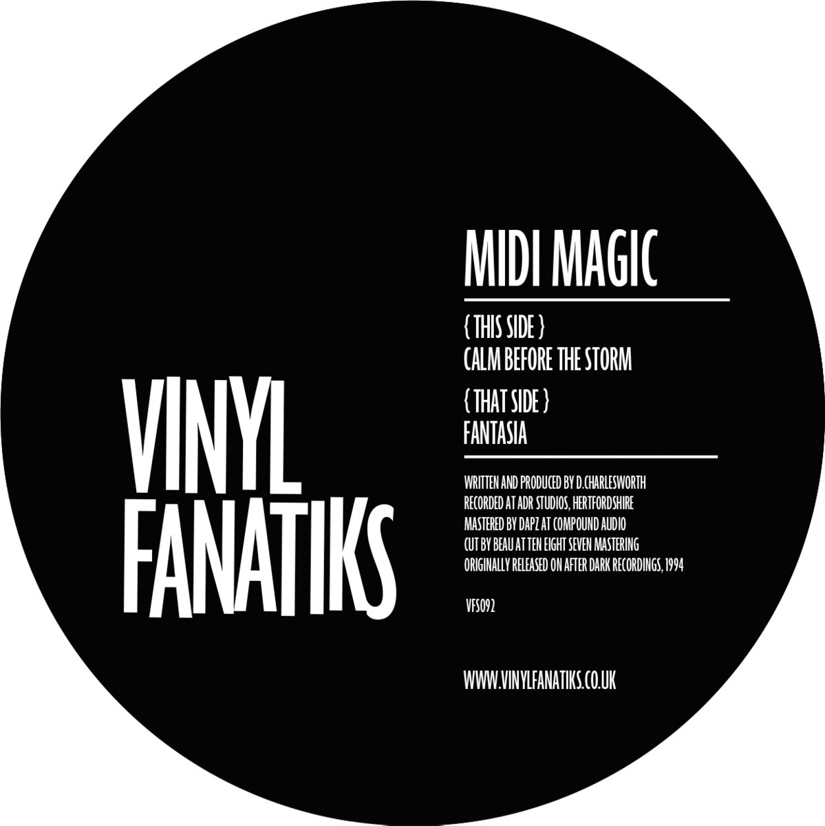 Midi Magic - Calm Before The Storm / Fantasia - VFS092 - BLACK