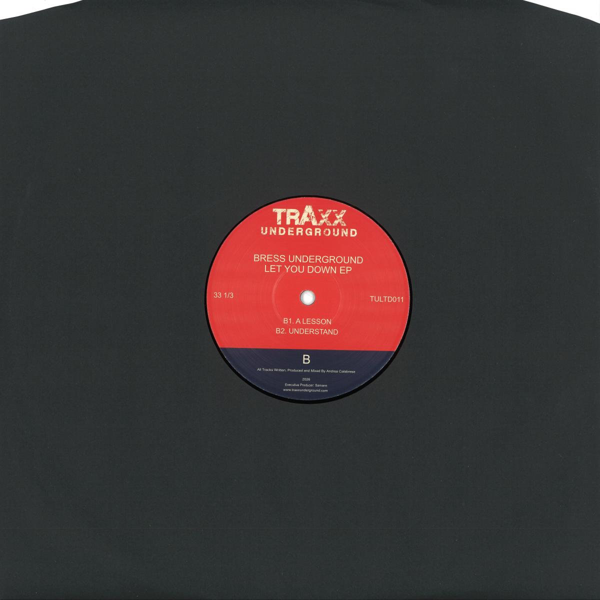 TULTD011 / Bress Underground - Let Me Down EP | Bress Underground