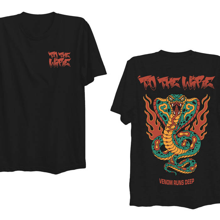 T-Shirt "Cobra" (black/white, orange, red, green)