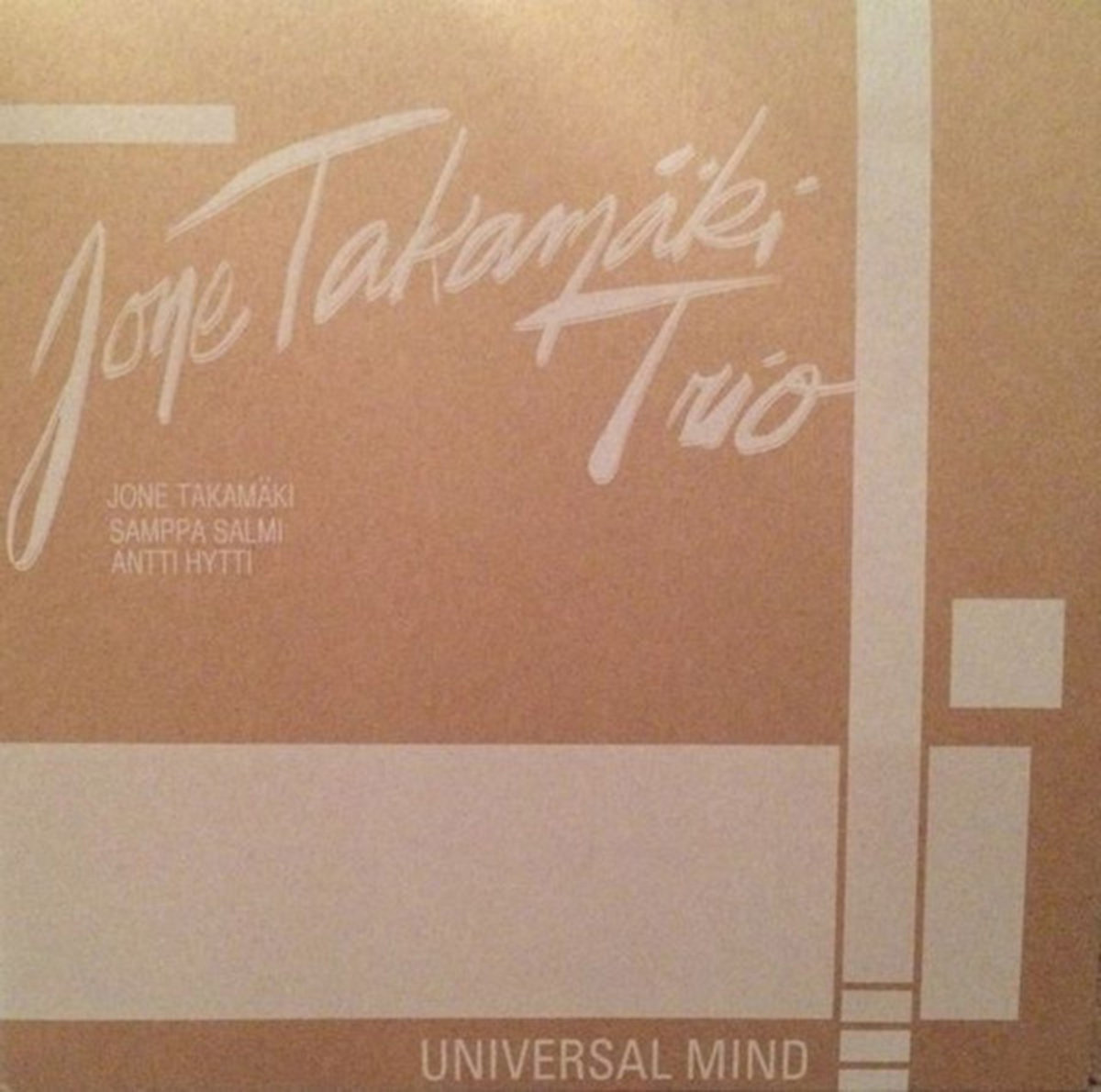 UNPLAYED / CORNER DING ON JACKET - Jone Takamäki Trio ‎– Universal 