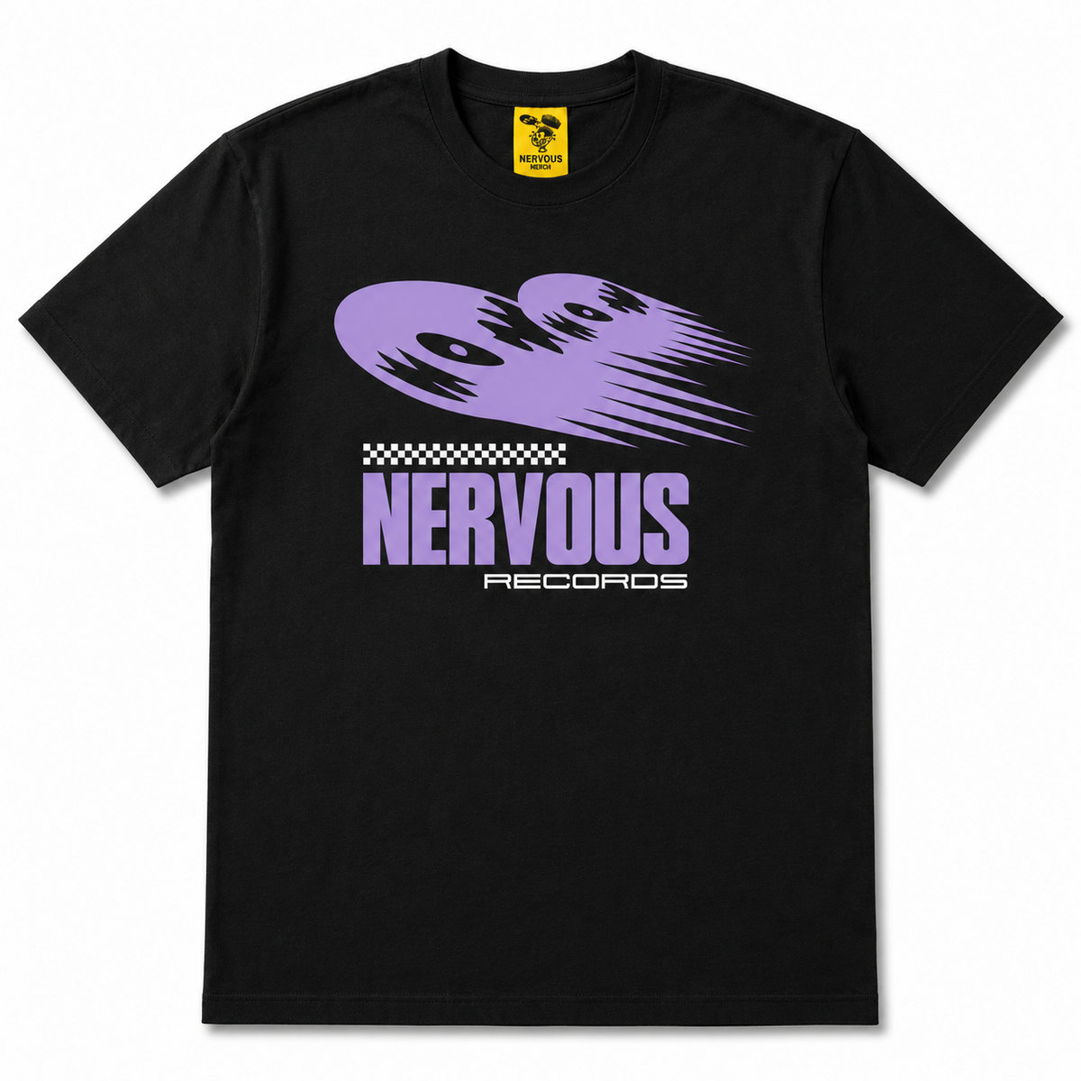 Nervous Afterhours T-Shirt (Black / Purple) | Nervous Records
