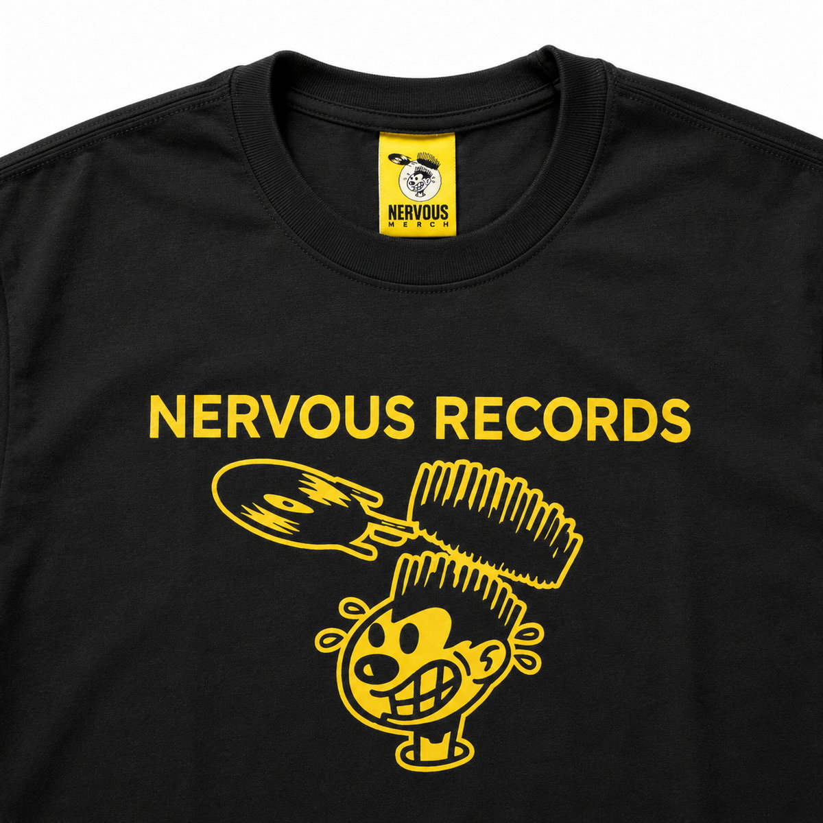 Nervous Connection T-Shirt (Black / Yellow) | Nervous Records
