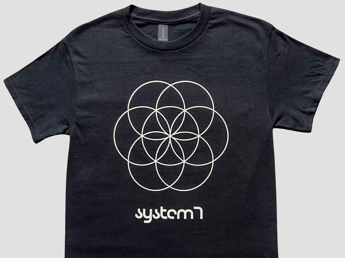 System 7 – Flower of Life t-shirt - 2XL and 3XL | System 7