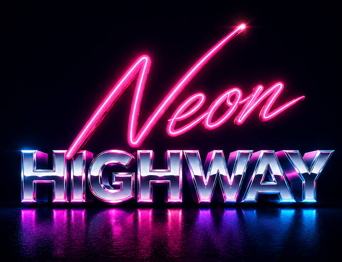 NEONETICS ネオン管アートパネルDESTINY HIGHWAY NEONETICS ネオン管アートパネルDESTINY HIGHWAY NEONETICS ネオン管