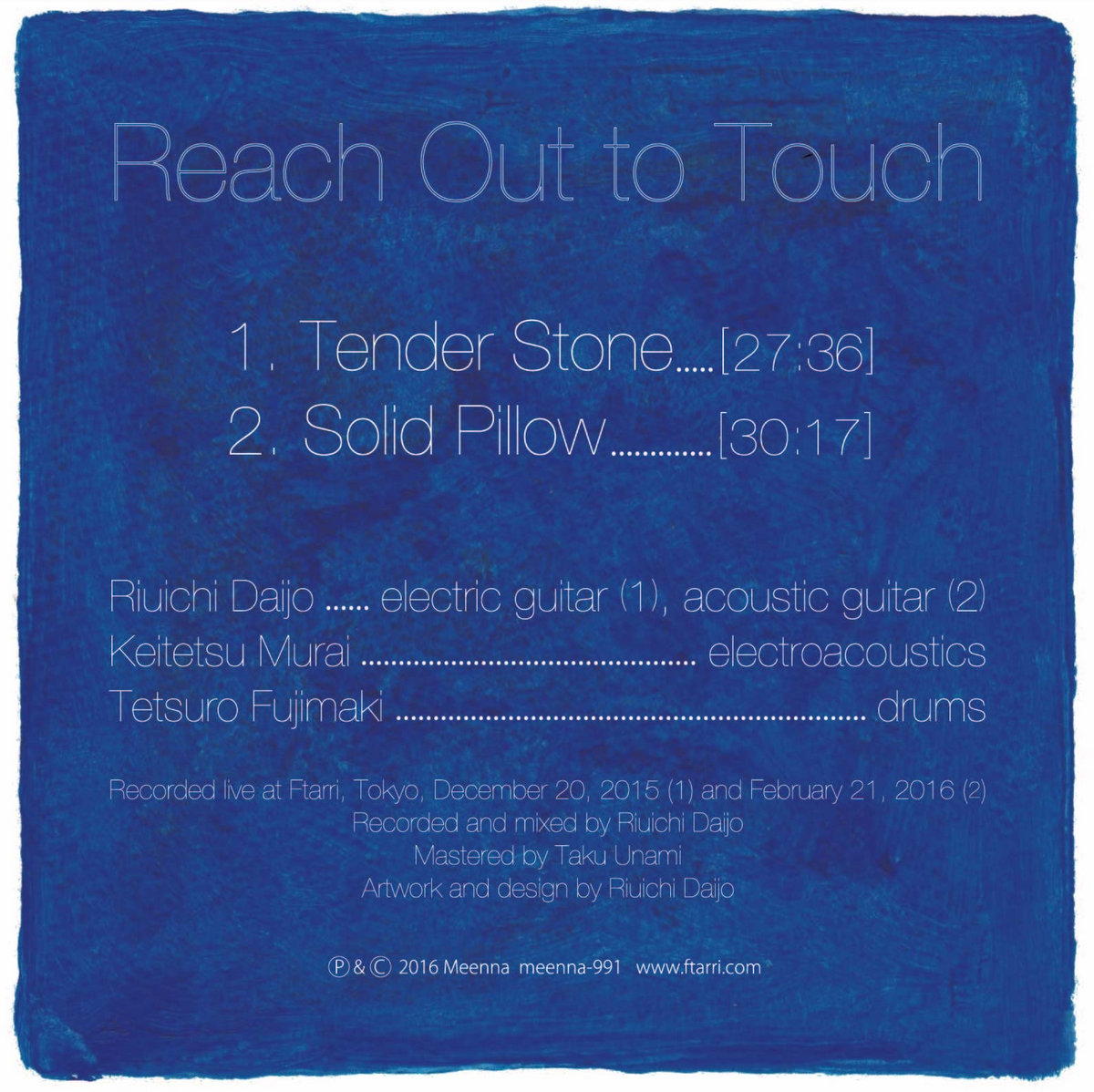 Riuchi Reach Out to Touch | Riuichi Daijo / Keitetsu Murai / Tetsuro Fujimaki ...