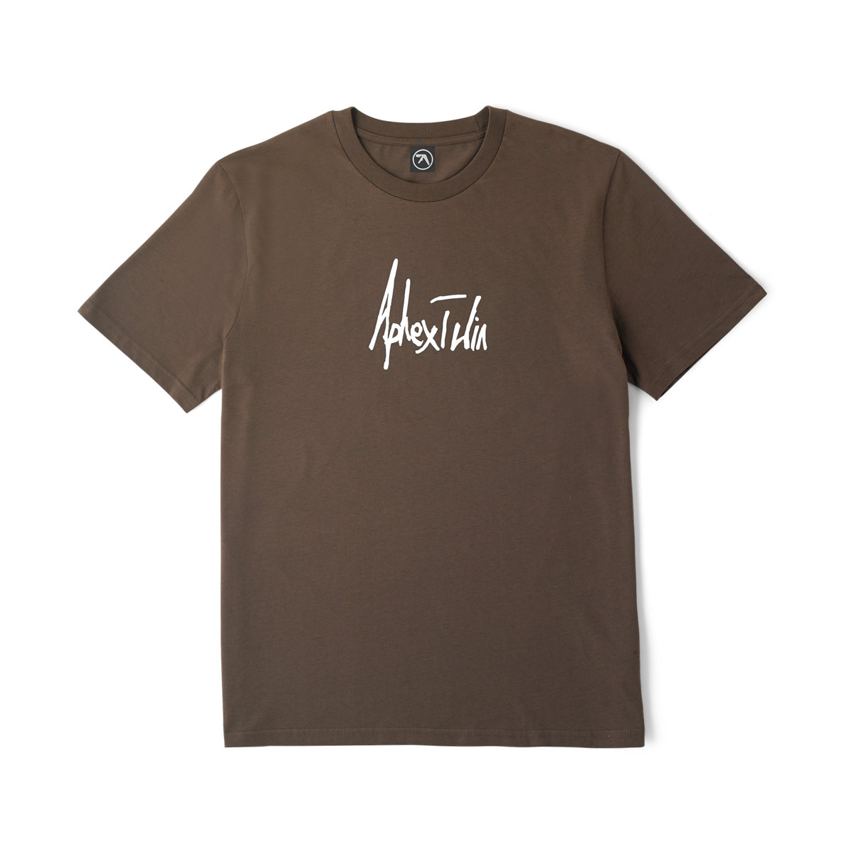 Drukqs Handwritten Tracklist T-Shirt - Mocha | Aphex Twin