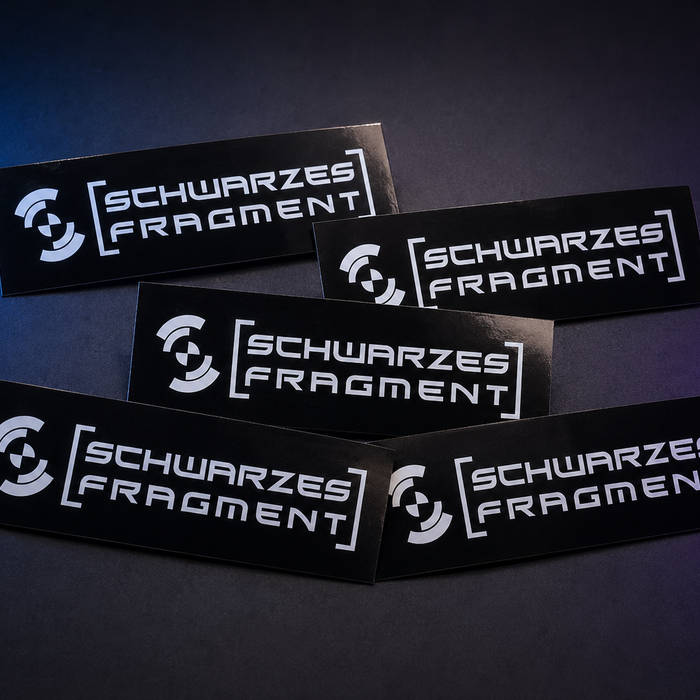 5pc Schwarzes Fragment Logo Sticker (15 cm × 5 cm)