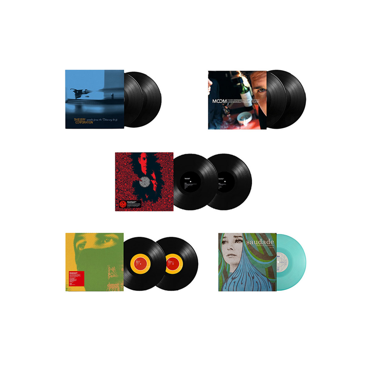 LP　THIEVERY CORPORATION Thievery Corporation Five-Album Vinyl Bundle W/ Signed Art Print