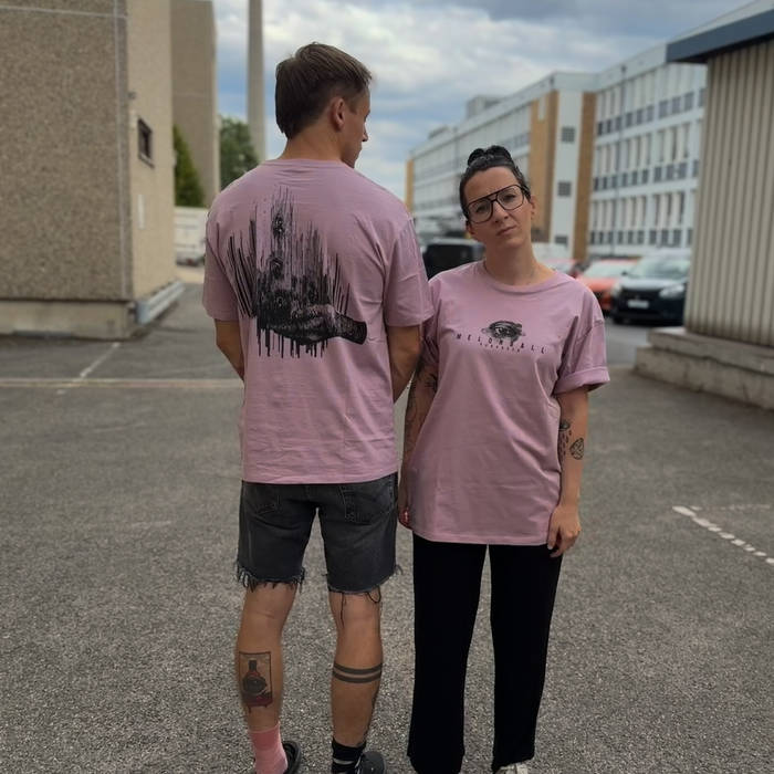 T-Shirt "Take Care" Rosé