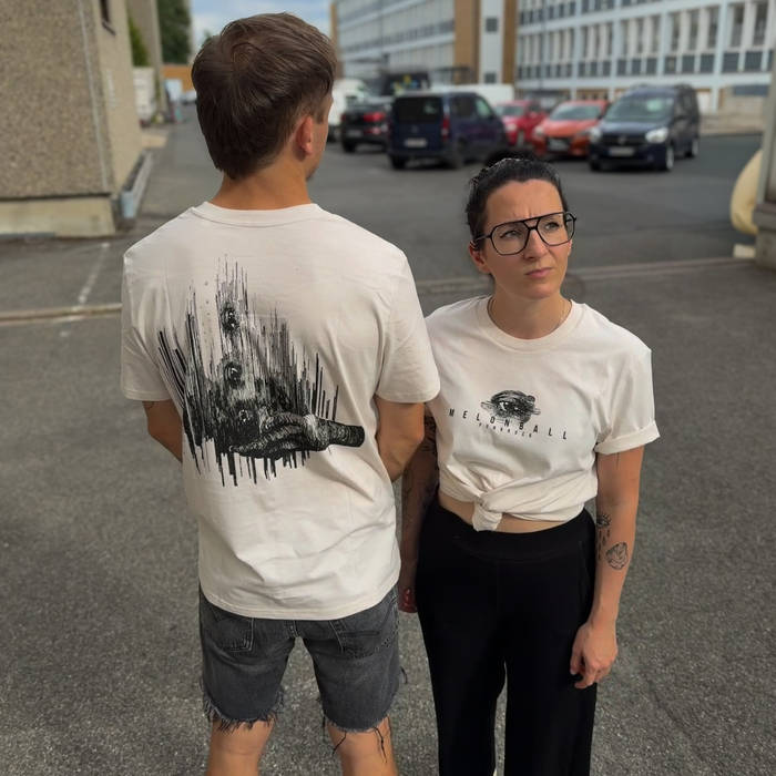 T-Shirt "Take Care" Vintage White
