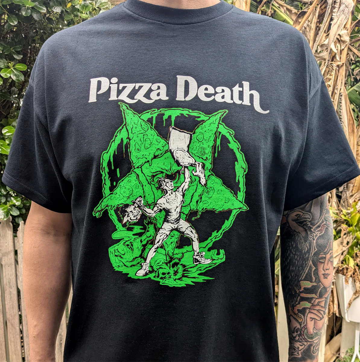 Pizza Death Green Pizza Boy Shirt | Pizza Death