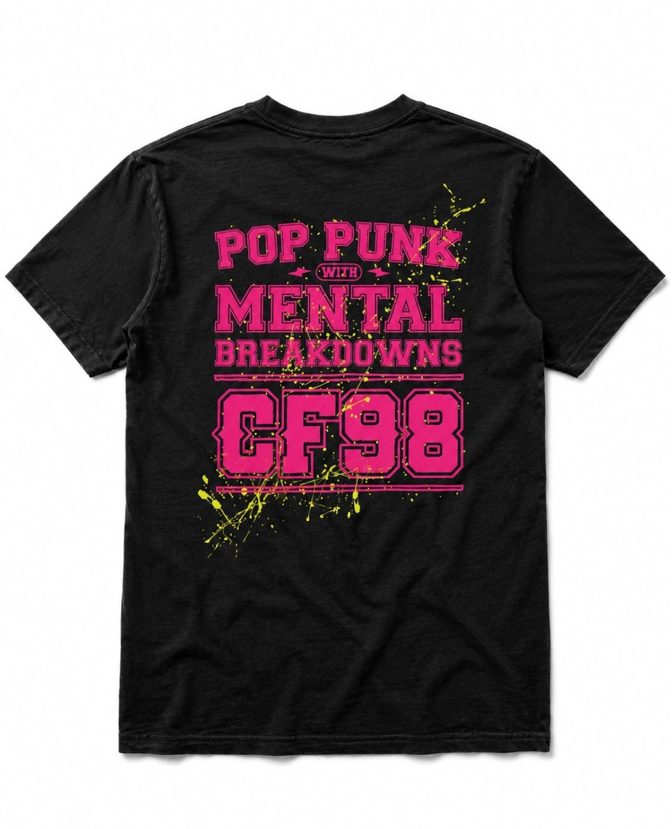 Pop Punk with Mental Breakdowns TS Black / no USA shipping :( | CF98