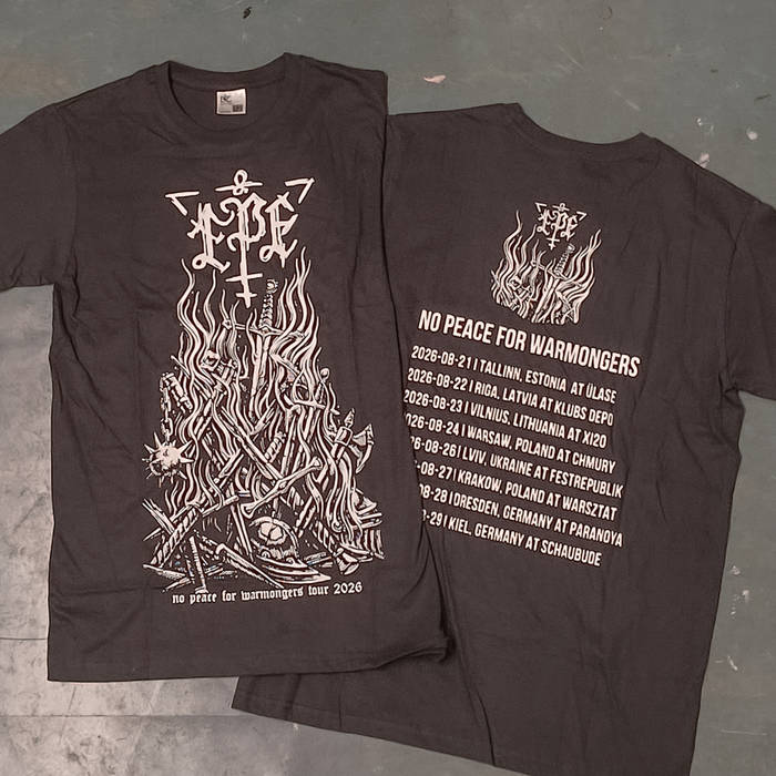 Reste: Tourshirt "No Peace for Warmonger"