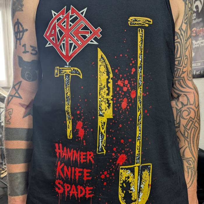 Hammer, Knife, Spade Tank Top (Gildan)