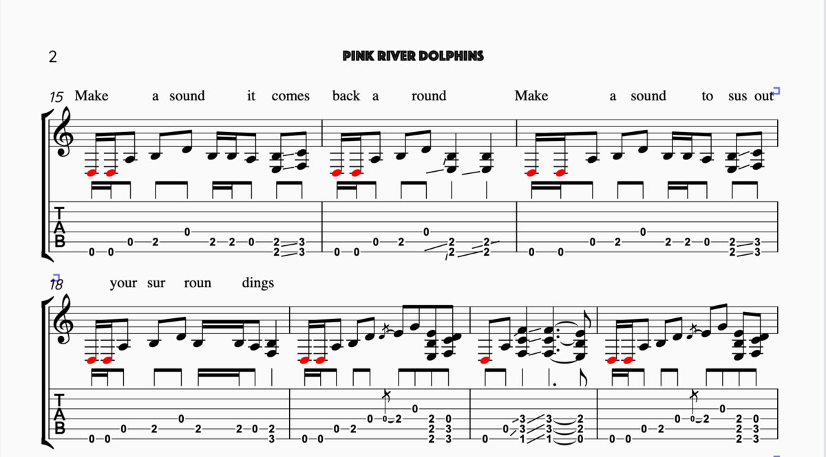 Downloadable PDF of Sheet Music, Guitar Tab, and Lyrics - SHIPS 9