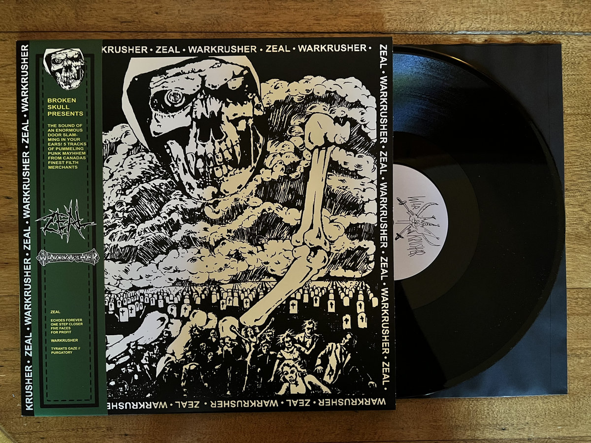 SPLIT LP | WARKRUSHER / ZEAL | Broken Skull Records