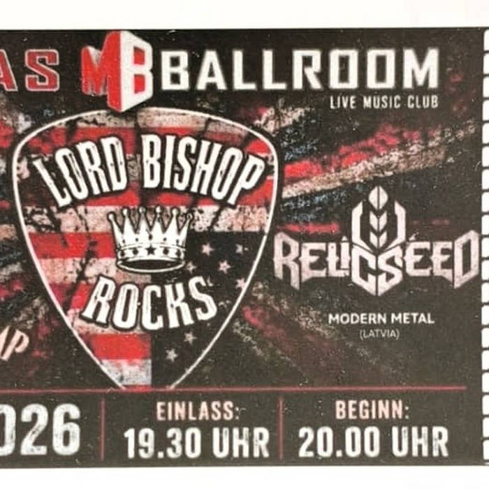 Eve of Alana - Lord Bishop @ Marias Ballroom 16/10/2026