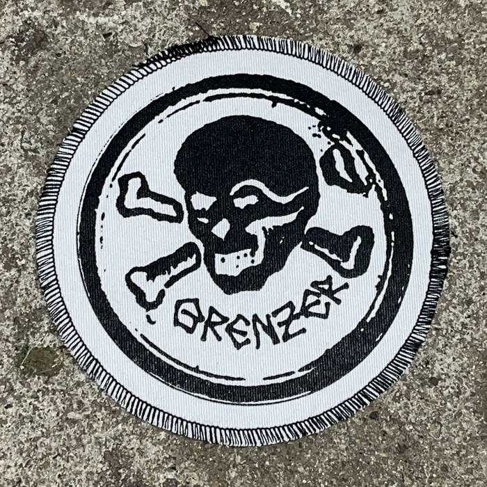 Logo Patch rund weiß