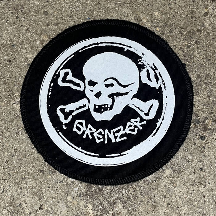 Logo Patch rund schwarz