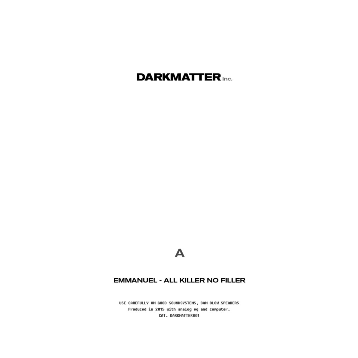 All Killer No Filler Emmanuel ARTS