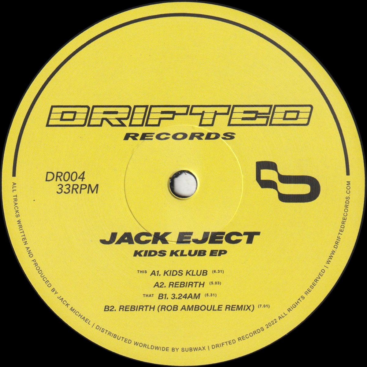 Jack Eject - Kids Klub EP | Drifted Records
