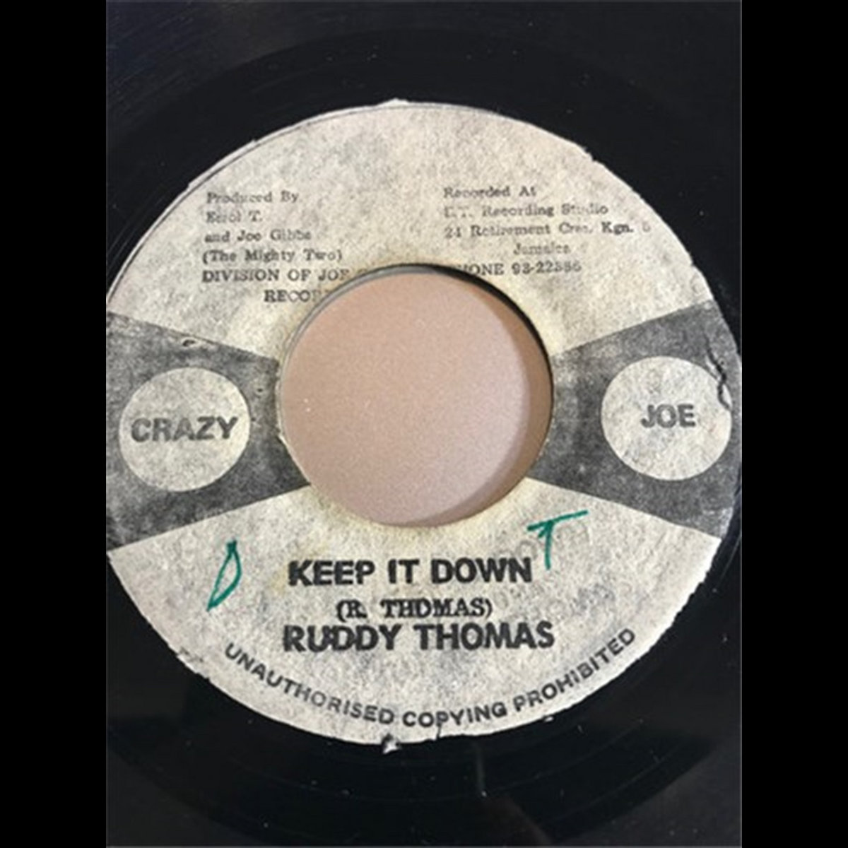 Tom Ruddy Keep It Down Down With It Version | Ruddy Thomas