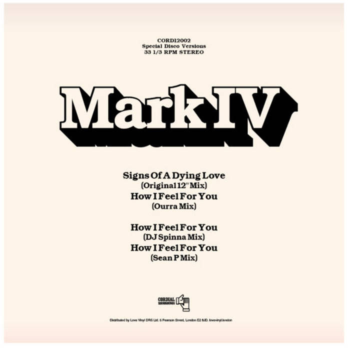 Mark IV ‎– Signs Of A Dying Love　レコード Signs Of A Dying Love Singles | Mark IV