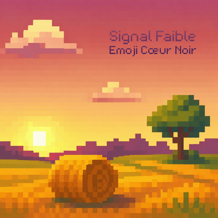 Pochette de Emoji Cœur Noir par Signal Faible