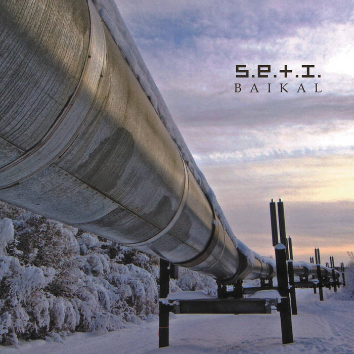 SETI Baikal cover: A pipeline in a snowcovered countryside.