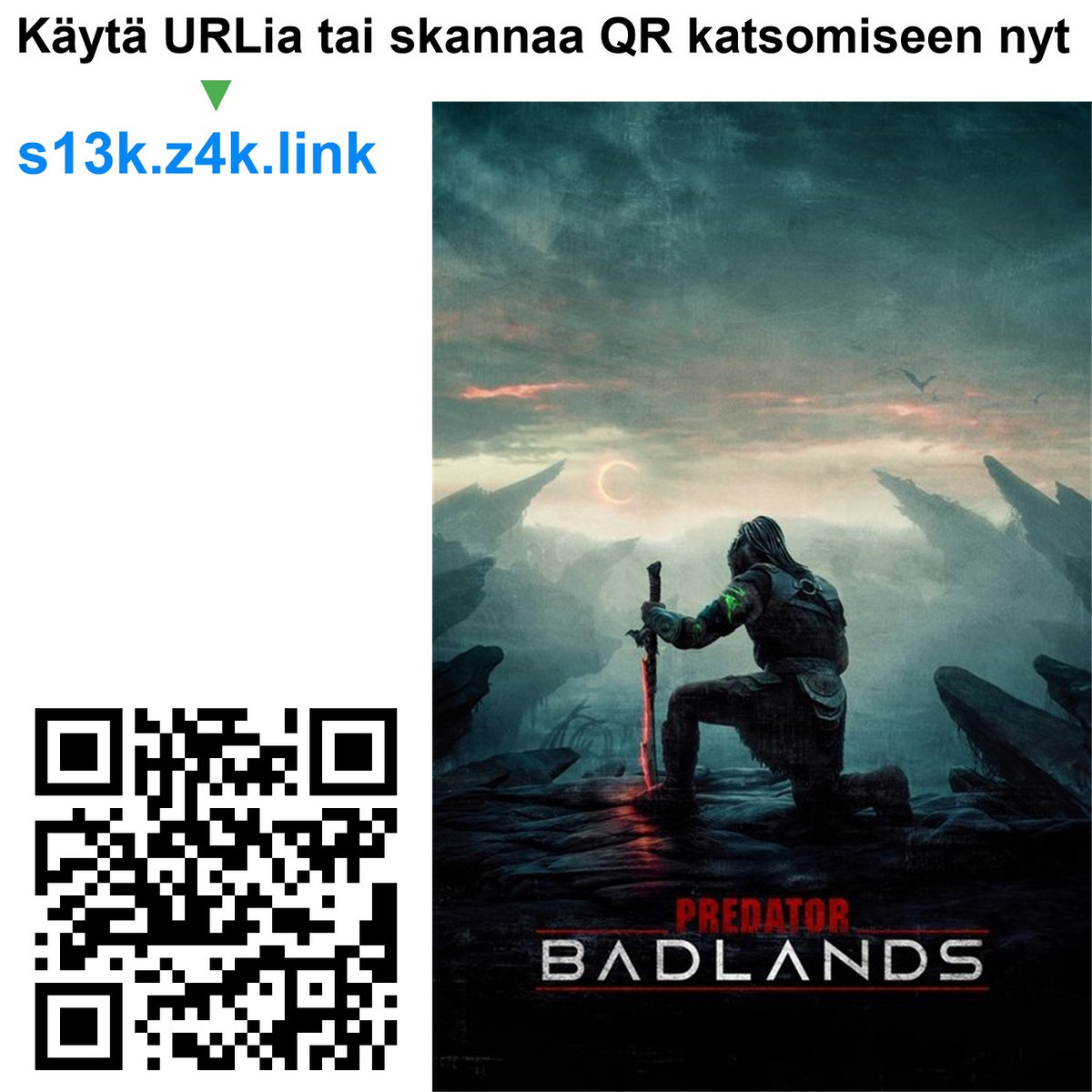 Predator: Badlands | Missä voi katsoa verkossa