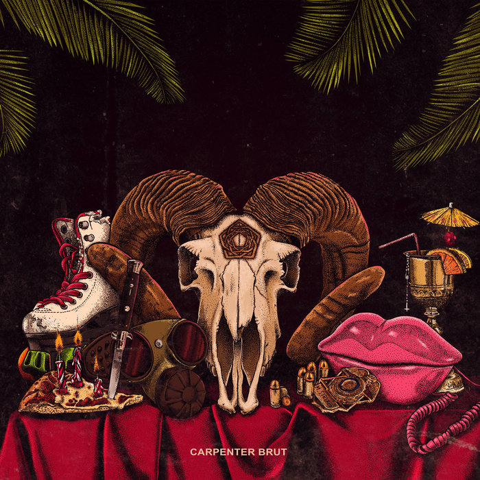 Album cover for TRILOGY by Carpenter Brut.