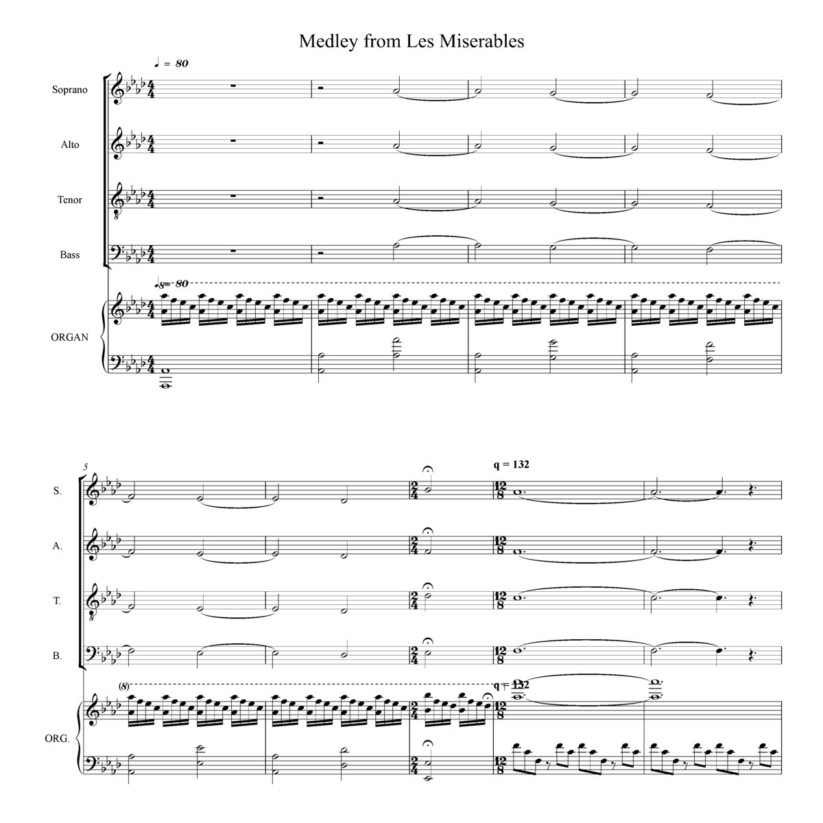 medley from les miserables choral music practice files les miserables musci