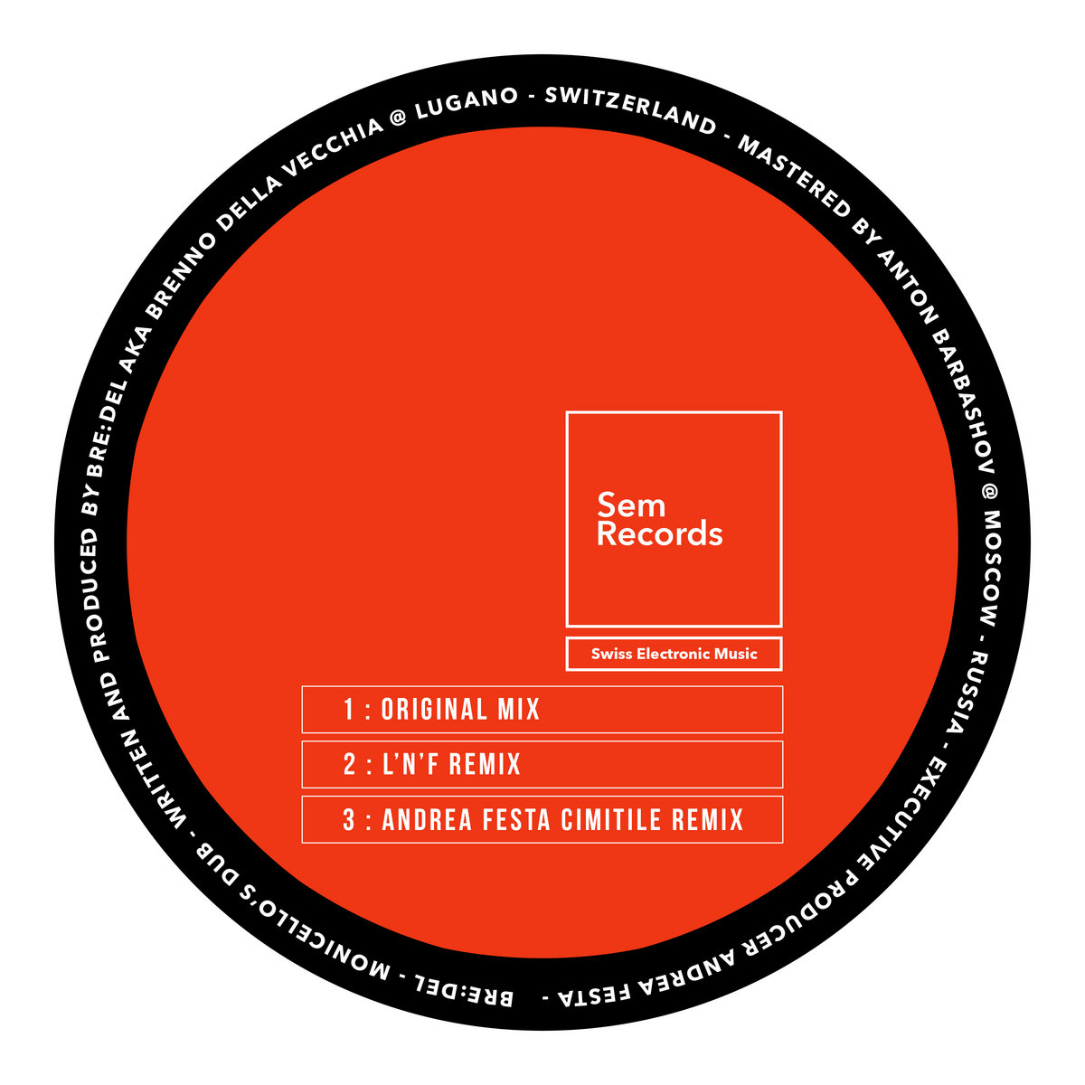 MONTICELLO'S DUB ANDREA FESTA Sem Records / Swiss Electronic Music