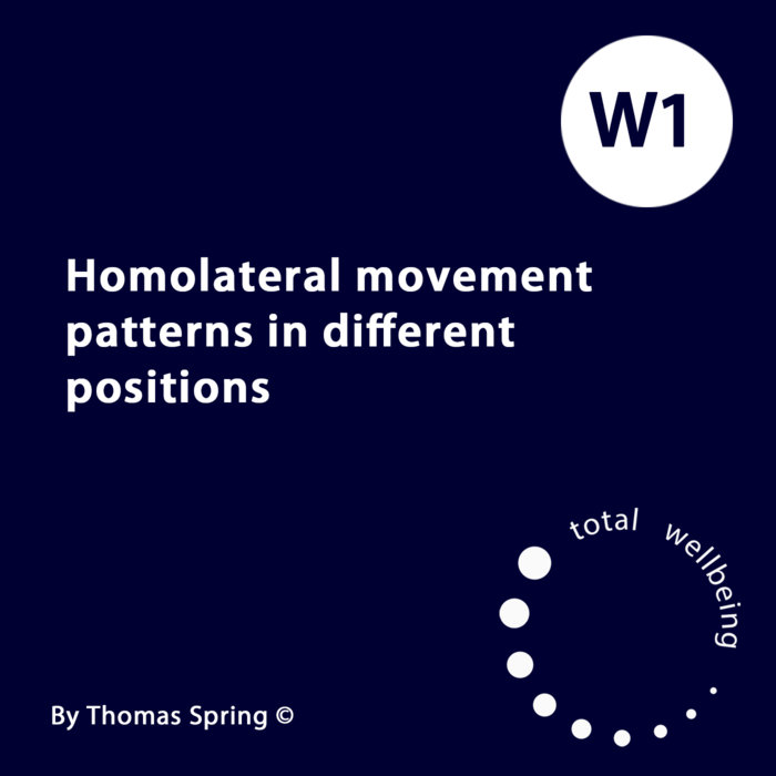 W1 Homolateral movement patterns in different positions | Thomas Spring ...
