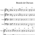 Bransle de Chevaux / Horses Brawl - harmony parts sheet music