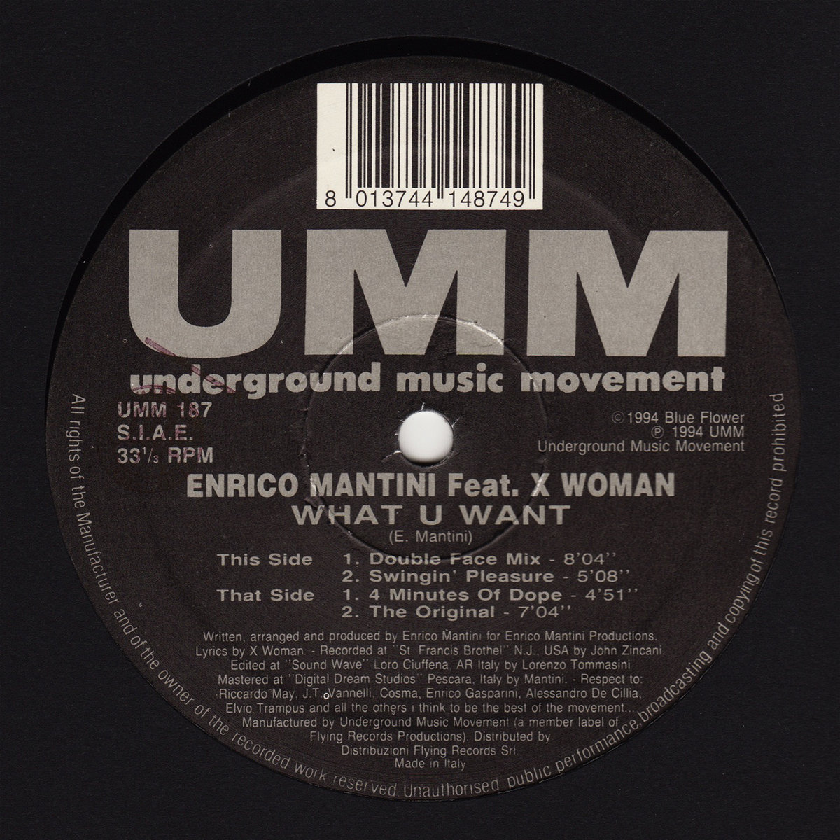 Enrico Mantini – Uneasy E.P. – Vinyl (12