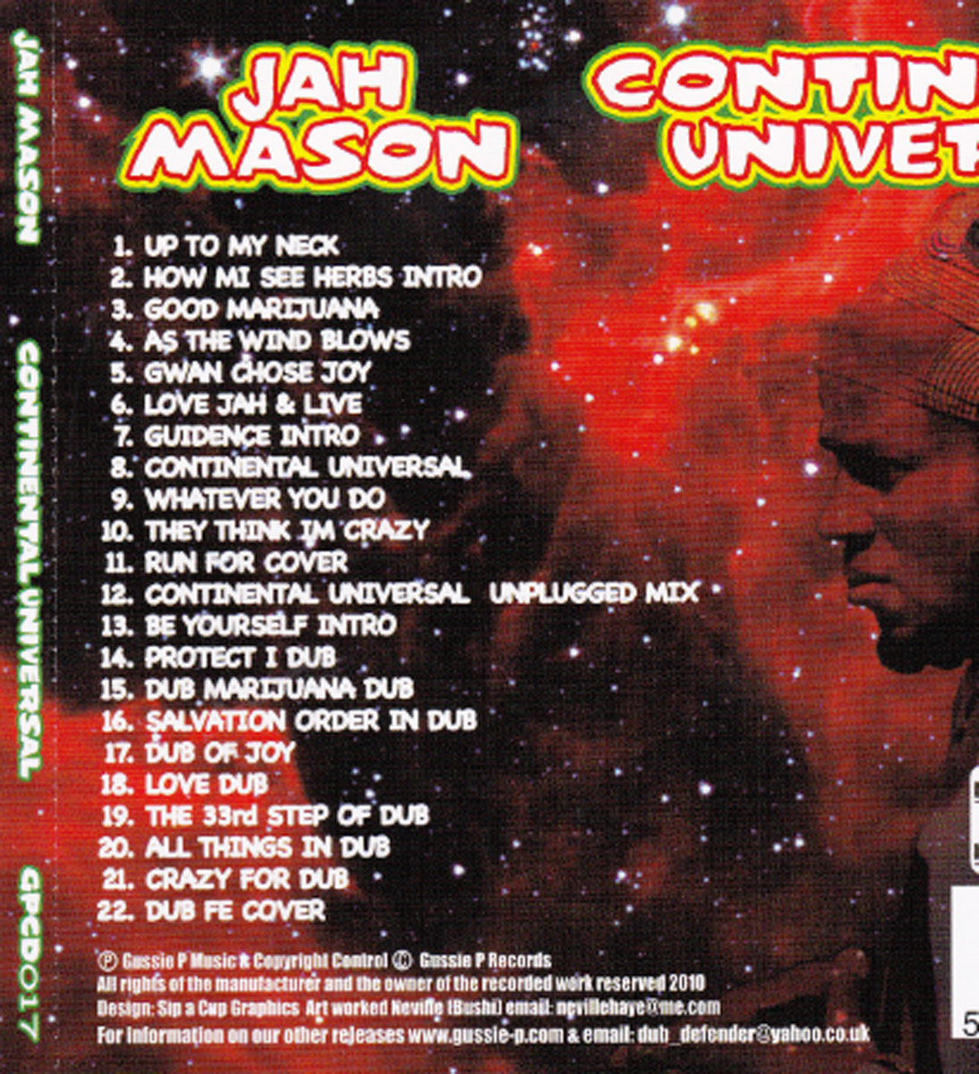 GPCD017 CONTINENTAL UNIVERSAL .. DUBCUP FT. JAH MASON