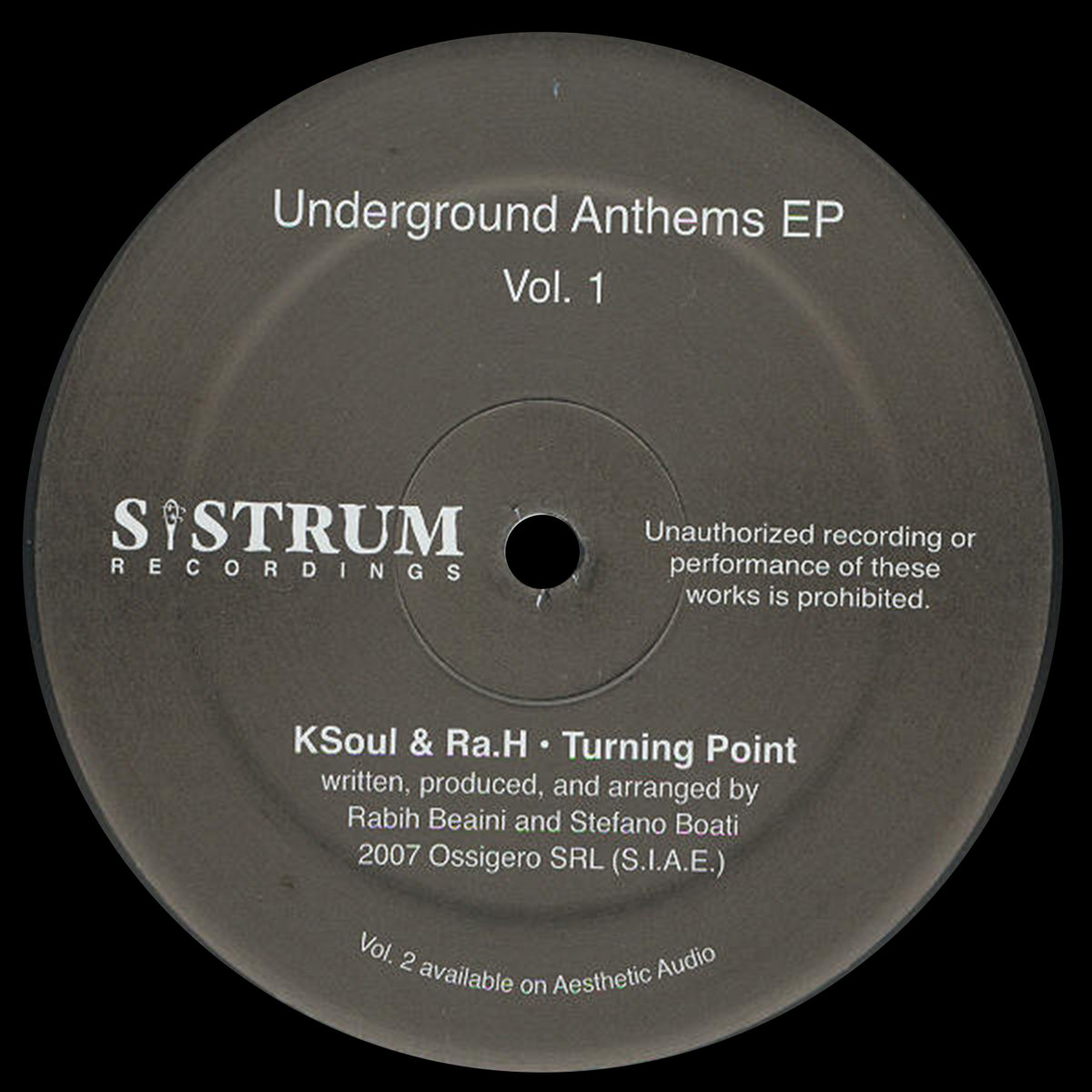Underground Anthems Vol.1 | Sistrum Recordings Detroit