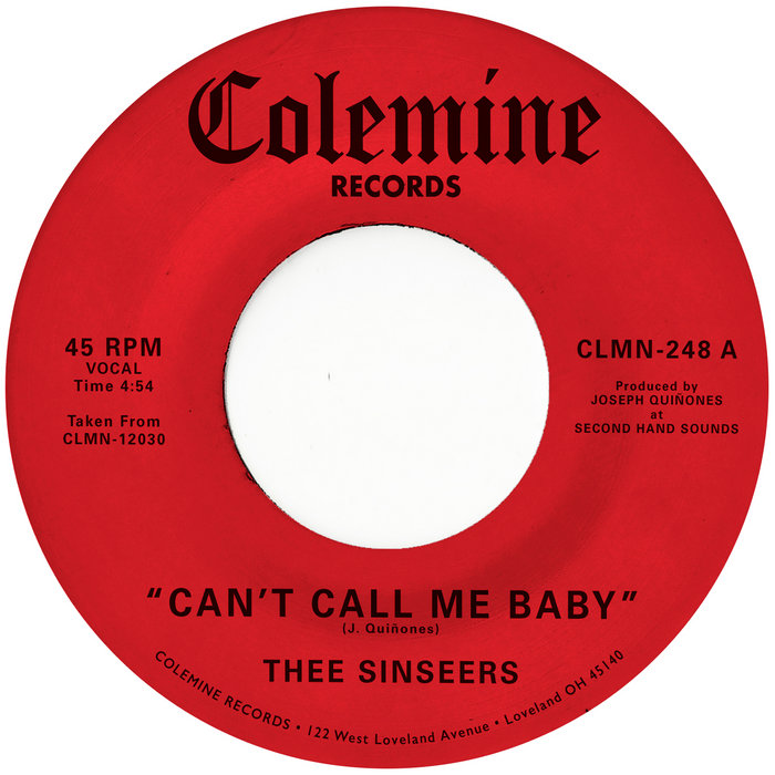 Can't Call You Baby / Take A Chance Thee Sinseers