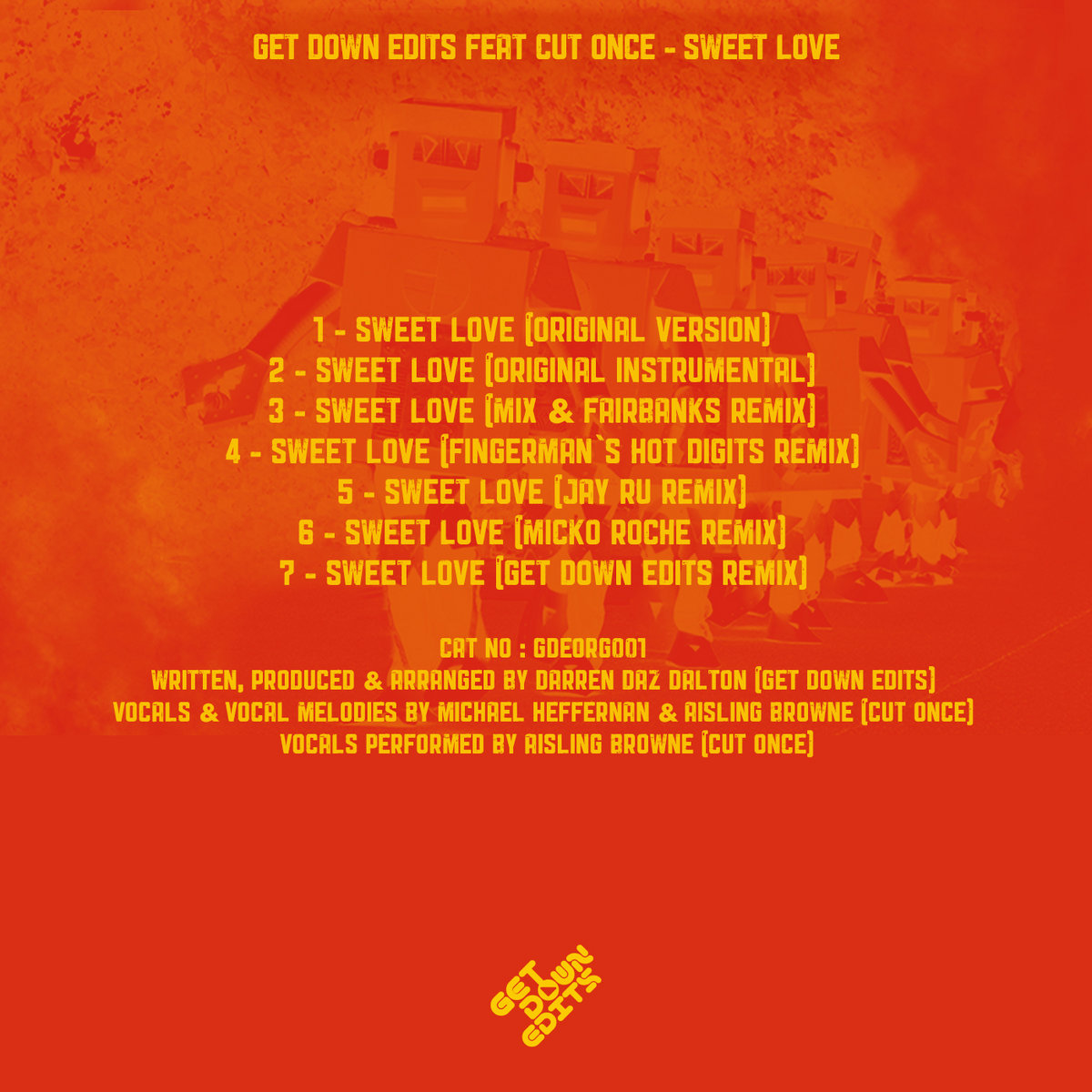 Get Down Edits feat Cut Once - Sweet Love | Darren Dalton | JisCo DaZz