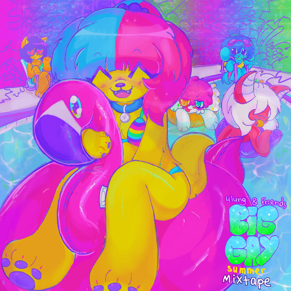 BIG GAY SUMMER MIXTAPE by RAWRDCORE RECORDS