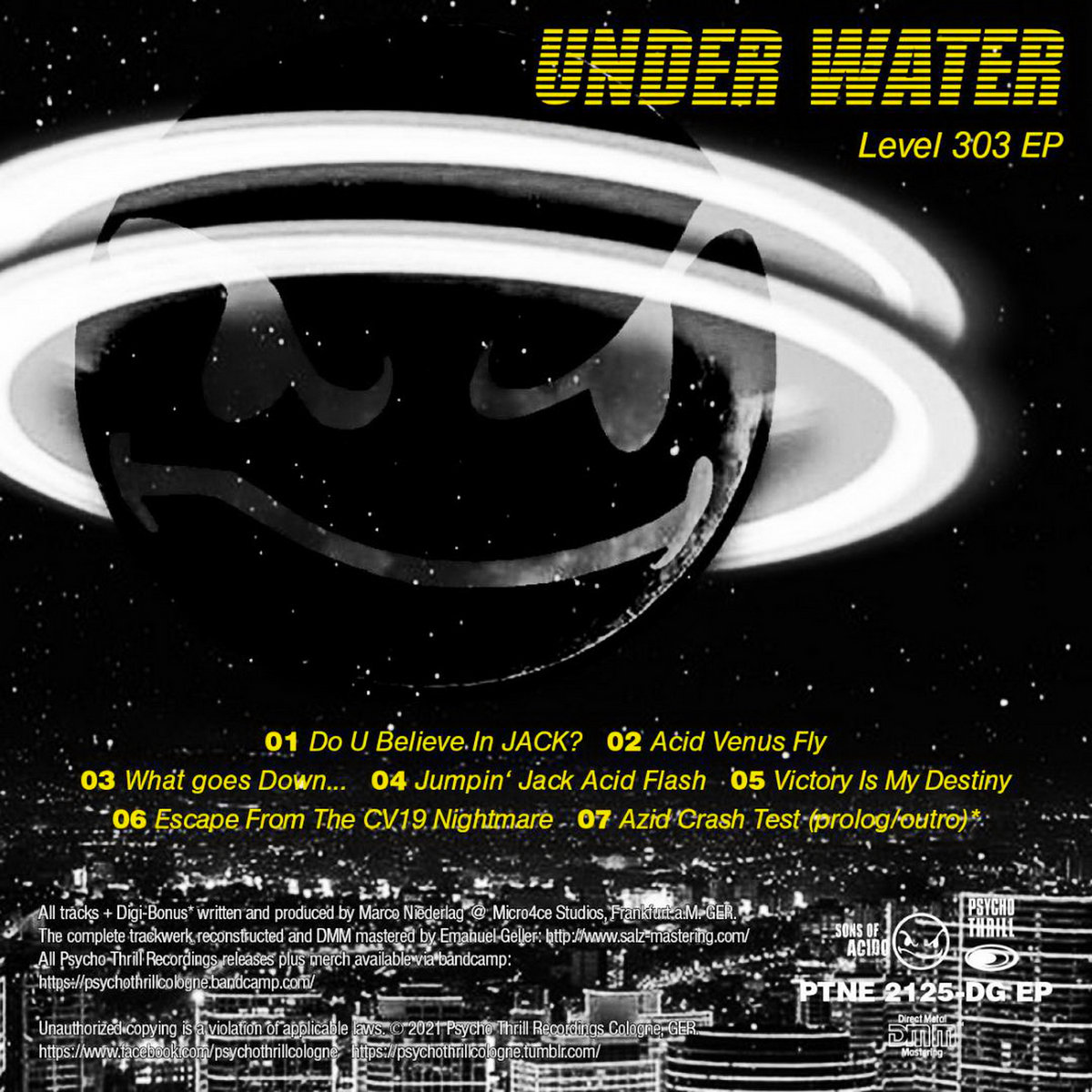 UNDER WATER_Level 303 EP_PTNE 2125 DG / MLP | psycho thrill recordings